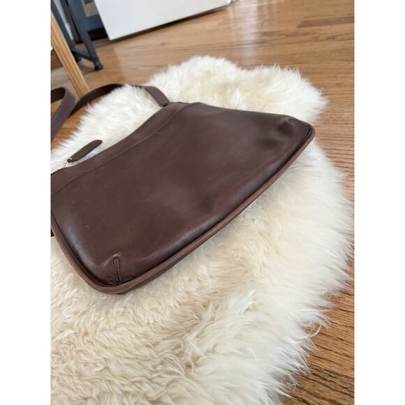 Vintage COACH Shoulder Crossbody Leather Bag Old Coach 9146 Brown Leather T0CU - Picture 4 of 5